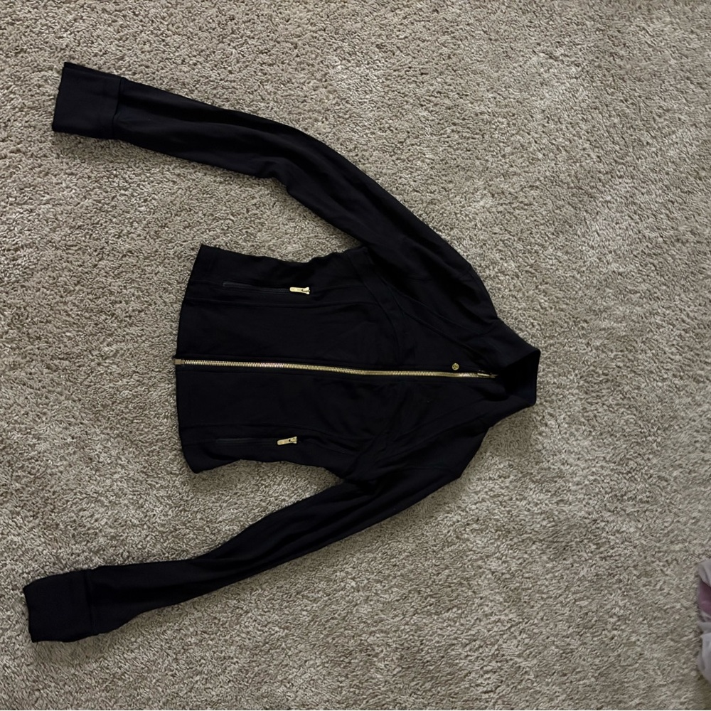 lululemon Black define Jacket with Gold Zipper